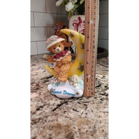 Bainbridge Bears Collection Figurine Faye “Sweet Dreams” Half Moon Teddy Stars - Picture 9 of 9